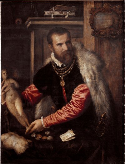Portrett av antikvitetshandleren og samleren Jacopo Strada (maleri av Tiziano Vecelli