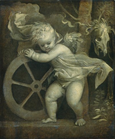 Amor med tidens hjul av Titian