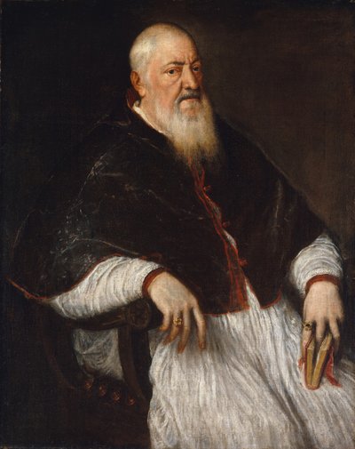 Filippo Archinto født omkring 1500, død 1558, erkebiskop av Milano, midten av 1550-tallet. av Tiziano Vecelli