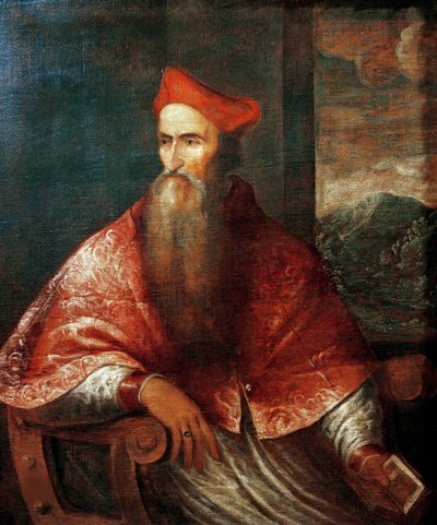 Portrett av kardinal Pietro Bembo 1470-1547, 1545-1546. av Titian