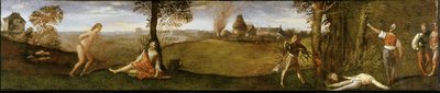 The Legend of Polydoros The Forest of Polydorus, ca 1506-1508. av Titian