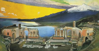 Ruinene av det greske teatret i Taormina av Tivadar Csontváry Kosztka