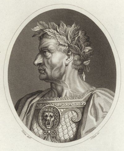 Galba Caesar, romersk keiser av Tiziano Vecelli