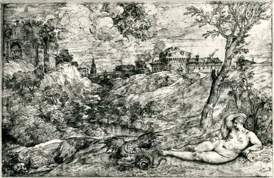 Medor og Angelica eller Jason og Medea, c1535-1545, 1937 av Tiziano Vecelli