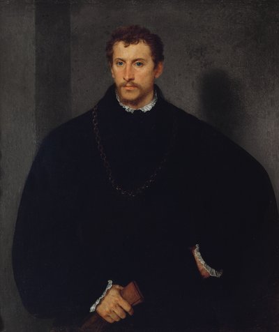 Portrett av en ukjent mann (mannen med grå øyne eller engelskmannen) av Tiziano Vecelli