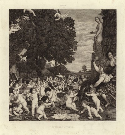 Tilbedelsen av Venus av Tiziano Vecelli