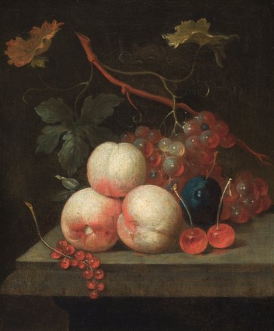 Stilleben av frukt (olje på lerret) av Tobias (circle of) Stranover