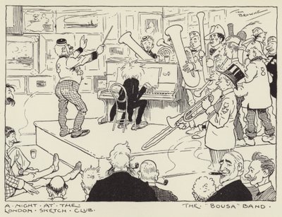 A Night at the London Sketch Club, The Bousa Band av Tom Browne