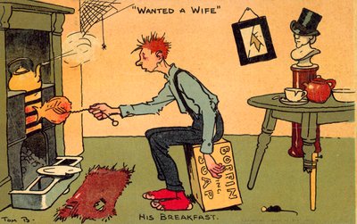 Wanted A Wife (chromolitho) av Tom Browne