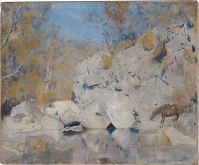 I et hjørne på Macintyre, 1895 av Tom Roberts