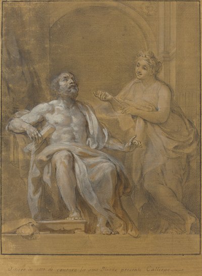 Homer og Calliope av Tommaso Conca