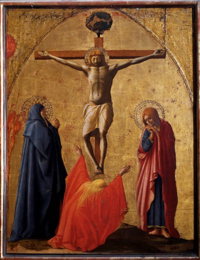 Korsfestelse - tempera på panel av Tommaso Masaccio