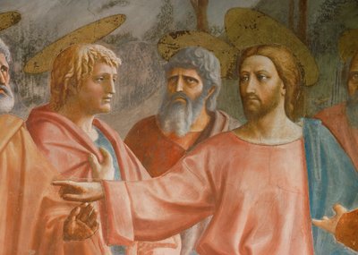 Jesus, Sankt Peter og tolleren av Tommaso Masaccio