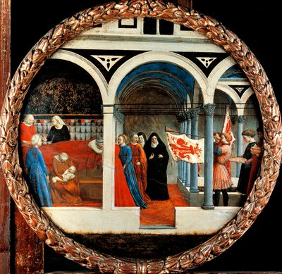 Nativity av Tommaso Masaccio (1401-1428), tempera på lerret, 56 cm diameter av Tommaso Masaccio
