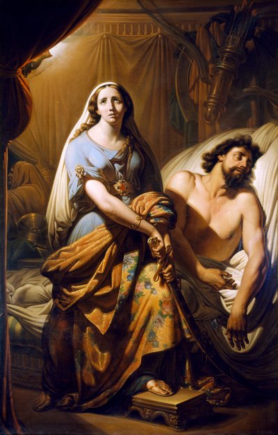Judith kuttet hodet av Holofernes (olje på lerret) av Tommaso de Vivo
