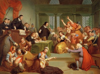 Rettssaken mot George Jacobs, 5. august 1692 av Tompkins Harrison Matteson