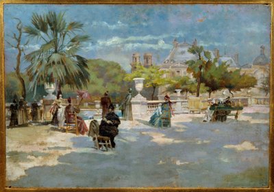 Landskap av Midi-maleriet av Torello Ancillotti (1843-1899) Firenze museum for moderne kunst fra 1800-tallet av Torello Ancillotti