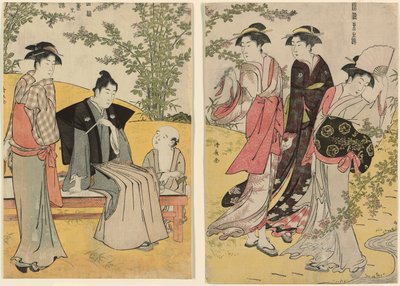 En utflukt på Hagidera, fra serien "A Brocade of Eastern Manners (Fuzoku Azuma no nishiki)" av Torii Kiyonaga
