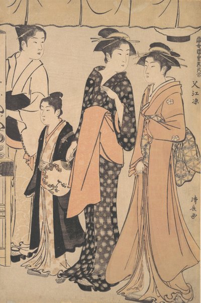 Avkjøling ved Nakazu, 1782. av Torii Kiyonaga