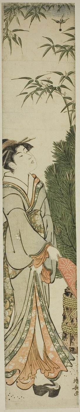 Geisha som spiller Battledore og Shuttlecock av Torii Kiyonaga
