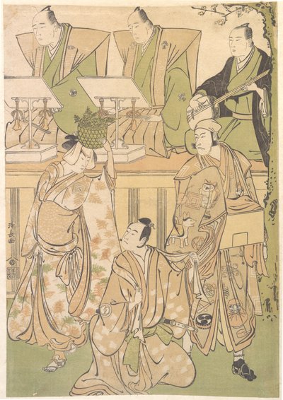 Ichikawa Danjuro Fifth som Kyo no Jiro i forkledning som Dekuroku Byoe the Stree Puppet-sh..., ca. 1788. av Torii Kiyonaga