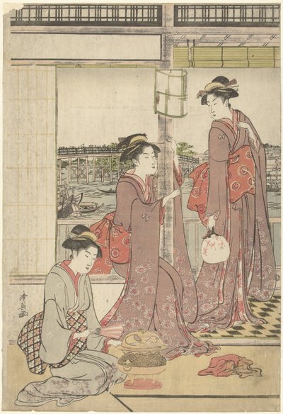 månefest av Torii Kiyonaga