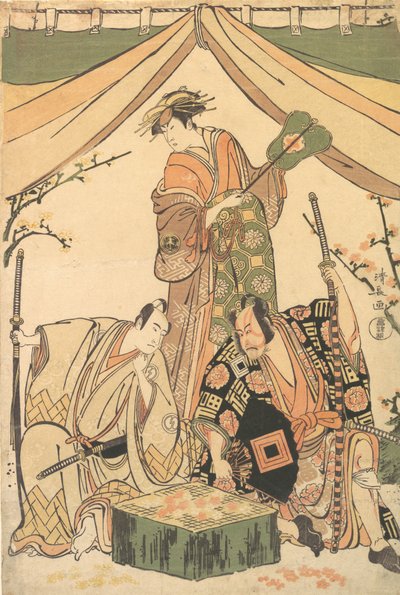 Sene av dramaet, Ruger Kojima, 1784-85. av Torii Kiyonaga