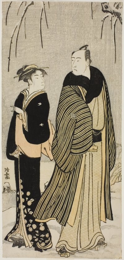 The Actor Matsumoto Koshiro IV and a geisha, from an untitled series of prints showing Actors in private life   1273692   no       norwegian Successfully Translated  Original: Abstracte compositie Idealisten II en verdere Kanttekeningen (original series ti av Torii Kiyonaga