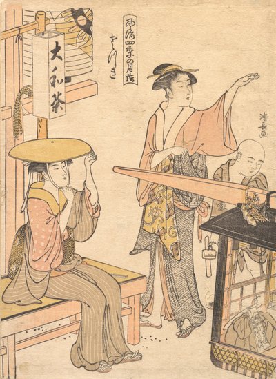 Den femte måneden, ca. 1791. av Torii Kiyonaga