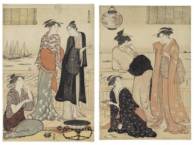 Den sjette måneden, fra serien Twelve Months in the South av Torii Kiyonaga