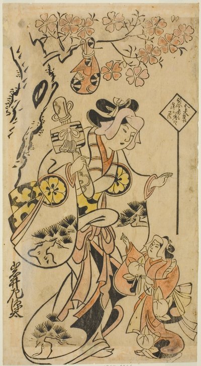 Skuespilleren Iwai Sagenta I av Torii Kiyonobu I