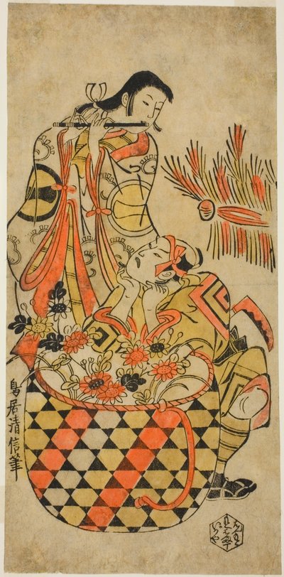 Teac and rs Danjuro Ichikawa God idé d Monnosuke Ichikawa av Torii Kiyonobu I