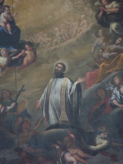 Saint Francis Xavier (detalj fra et altermaleri) av Torriani