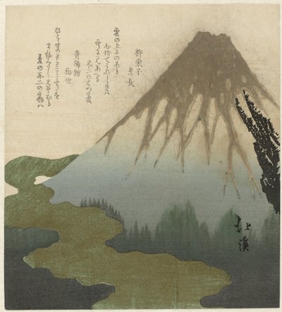 Fuji over skyene av Totoya Hokkei
