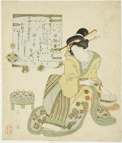 Zeng Shen (Jp: So Shin), fra serien "Twenty-four Paragons of Filial Piety (Nijushiko)" av Totoya Hokkei