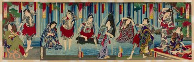 Kabuki S et al. av Toyohara Kunichika