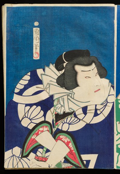 Populære søyler i vårens sumoturnering av Toyohara Kunichika