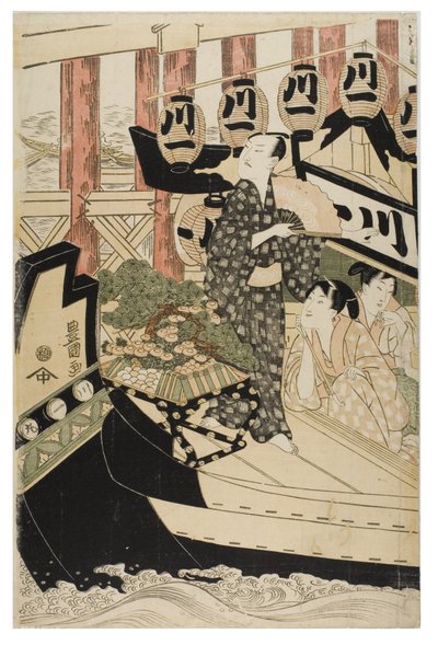 Skuespillere i de tolv månedene av Toyokuni Utagawa