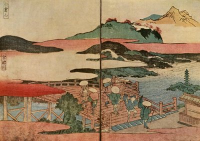 Ogura-fjellet og Uji-elven, 1824, 1924. av Toyota Hokkei