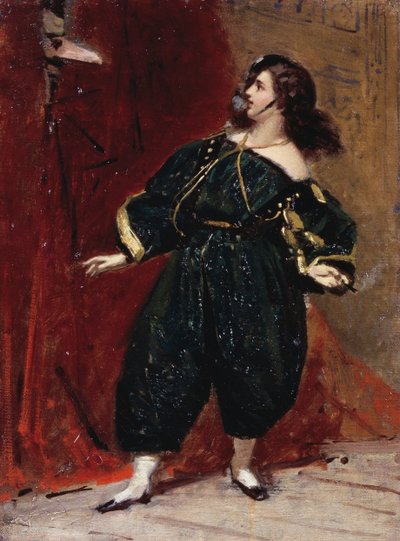 Mask of the Bersagliere, av Tranquillo Cremona (1837-1878) av Tranquillo Cremona