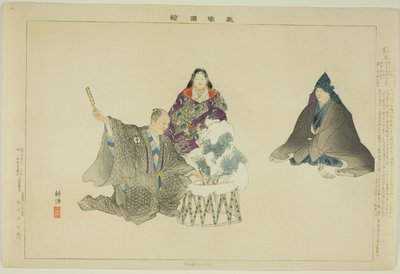 Hachi-maki, fra serien "Pictures of No Performances (Nogaku Zue)" av Tsukioka Kogyo
