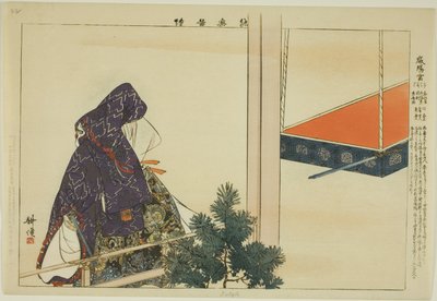 Iyogu, fra serien "Pictures of No Performances (Nogaku Zue)" av Tsukioka Kogyo