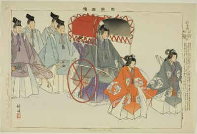 Sumiyoshi Mode, fra serien "Pictures of No Performances (Nogaku Zue)" av Tsukioka Kogyo