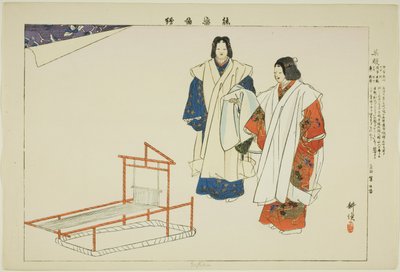 Yofuku, fra serien "Pictures of No Performances (Nogaku Zue)" av Tsukioka Kogyo