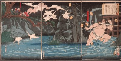Kveldsregn ved Nagashino av Tsukioka Yoshitoshi