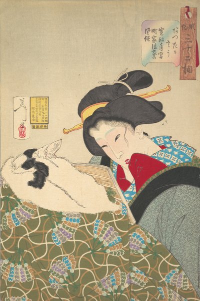 Feeling Warm, 1888. av Tsukioka Yoshitoshi