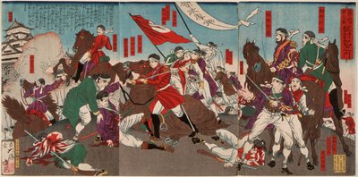 Murata Sansukes død av Tsukioka Yoshitoshi