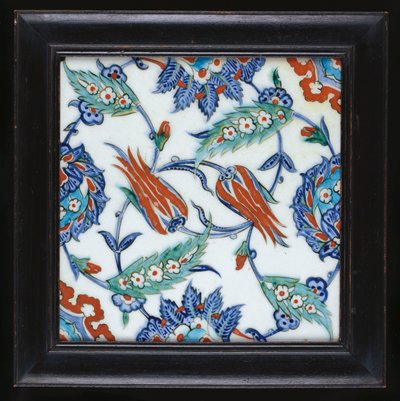 En Iznik-keramikkflis, ca. 1580 av Turkish School