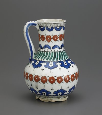 Jug, Iznik, osmansk dynasti, 1500-1600-tallet (keramikk) av Turkish School