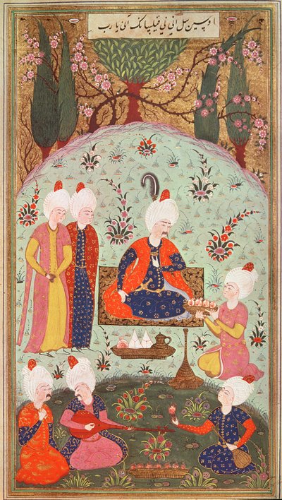 TSM H.804 & H.806 Kronprinsen feirer seier med et måltid i hagen, 1534 av Turkish School
